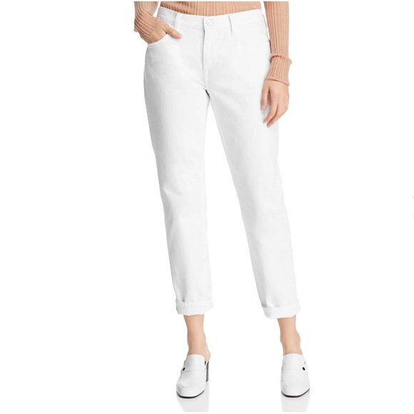 Current Elliott The Fling Slim Boyfriend Jean Sugar White Denim Sz 27 NWT - Picture 5 of 15